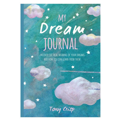 The front cover of My Dream Journal book by Tony Crisp, on a white background.